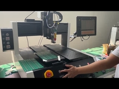 Mesin dispenser lem SMT meja ganda dengan sistem PC dan CCD