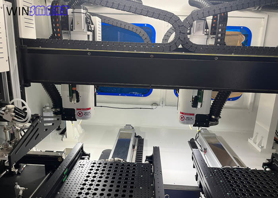 Max 100.000 RPM Kecepatan Tinggi Dual Table Inline PCB Router Machine Keakuratan ±0.05mm