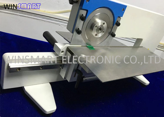 Kontrol Manual V Cut PCB Depaneling Equipment Dengan Circular + Linear Blade