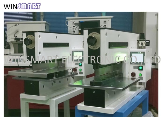 Pneumatic PCB V Groove Cutter Dengan Linear Blade 3mm yang Disesuaikan