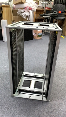 Harga yang bagus Gear Adjustable Metal SMT Magazine Rack PCB Carrier Untuk Produksi SMT on line
