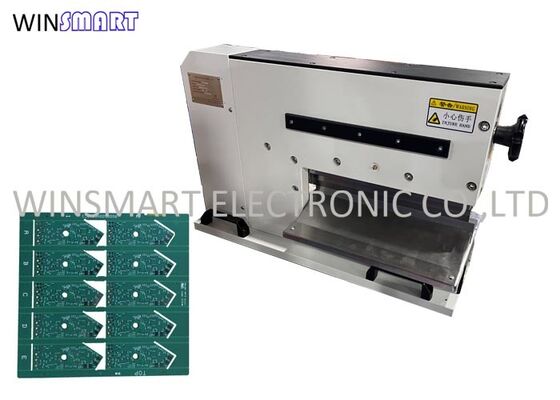 Pemotong PCB LED Aluminium Strain Kurang dari 300u Pisau Linear 400mm Depanelizer PCB