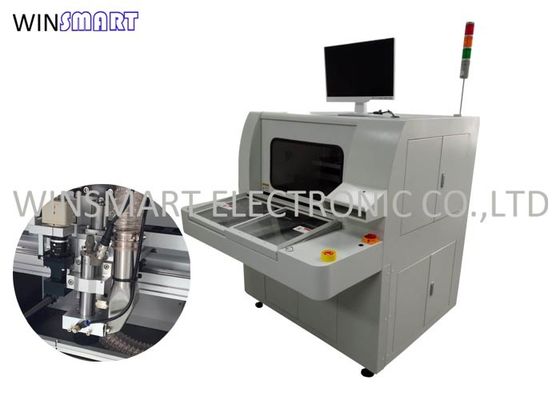 Harga yang bagus AC380V Twin Tables PCB Router Dengan Sistem Pembersihan Vakum on line