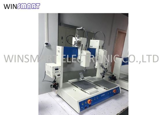 Harga yang bagus 0.6-1.2mm Kabel Solder Kepala Ganda Mesin Solder Otomatis Multi Sumbu on line