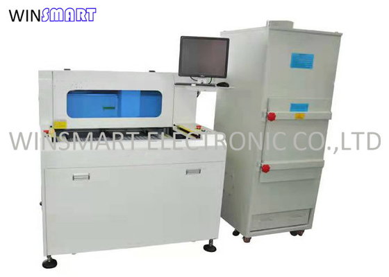 Meja Ganda Kecepatan Tinggi Empat Sumbu Visual PCB Router Milling Cutter 350x400mm